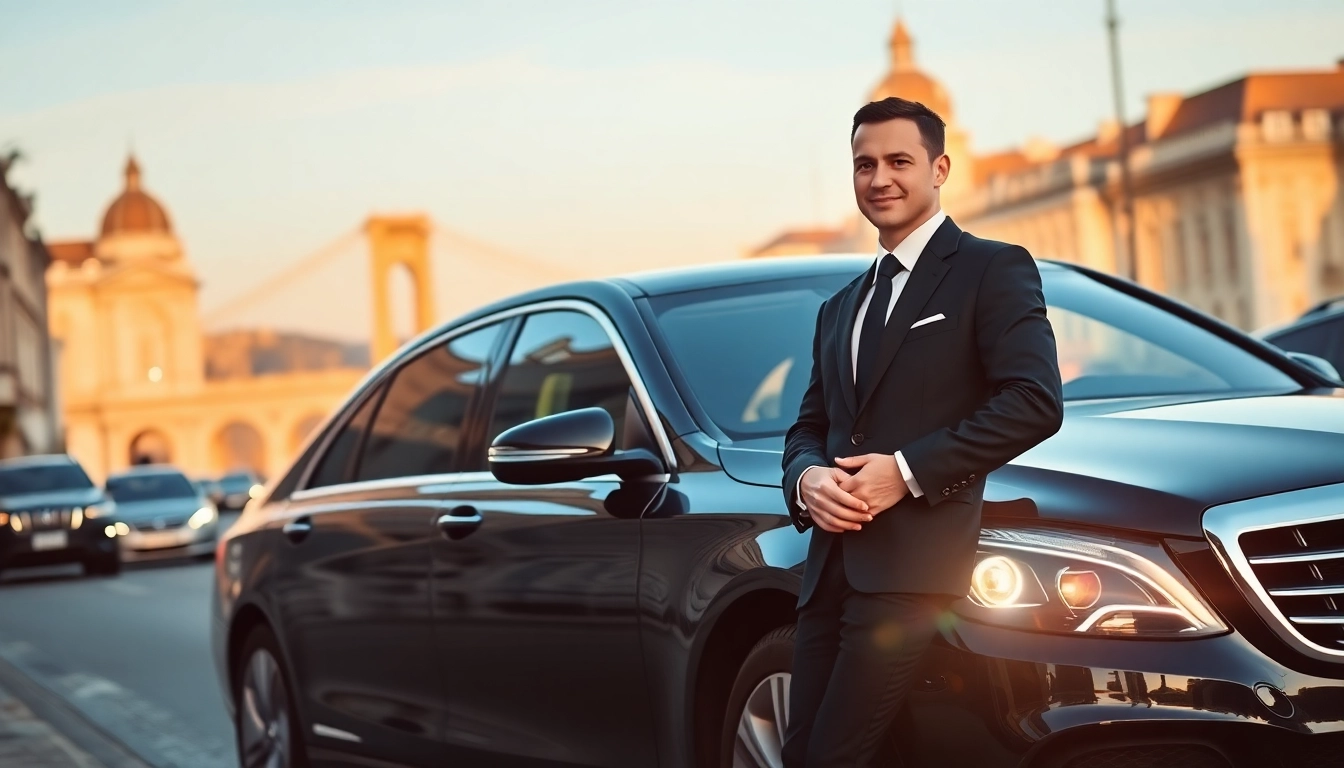 Experience the comfort of a cheap chauffeur service Budapest with a luxury sedan and professional driver.