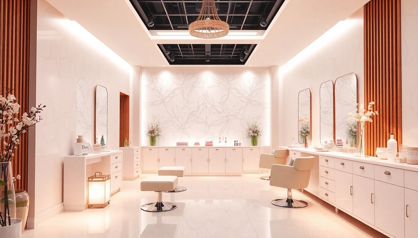 Discover the luxury spa experience at Etiket, featuring serene decor and elegant lighting to enhance your beauty treatments.