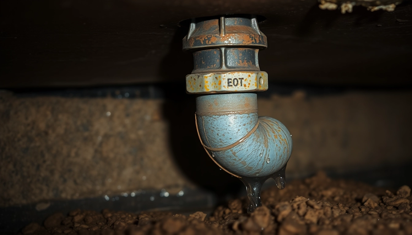 Examine what is slab leakage through a detailed view of a corroded pipe under concrete.