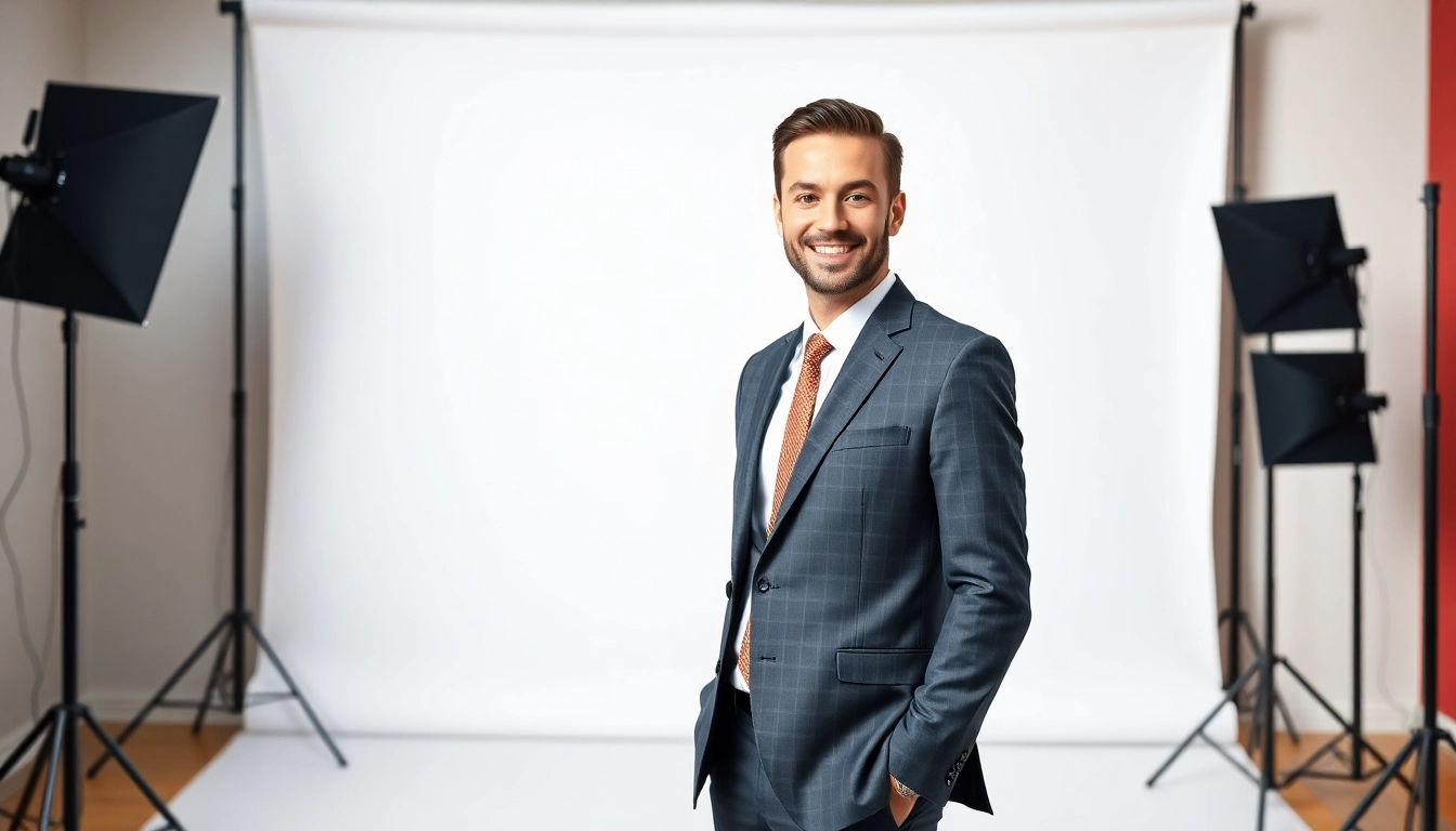 Capture powerful company headshots of a professional smiling in a modern office environment.